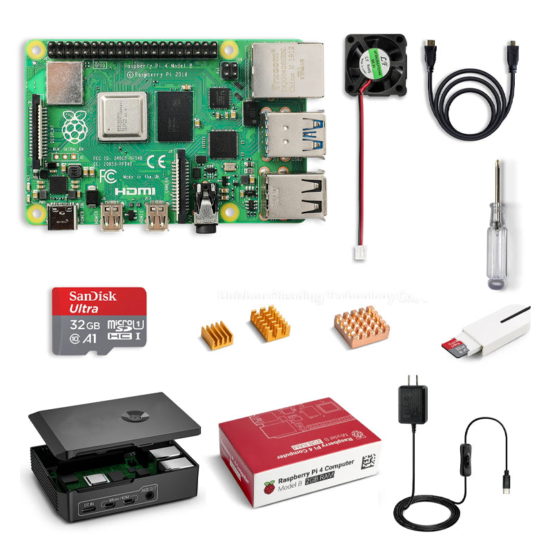 Raspberry Pi 4 2GB RAM Board with 32GB Micro SD Card Complete Starter Electronic Modules and Kits