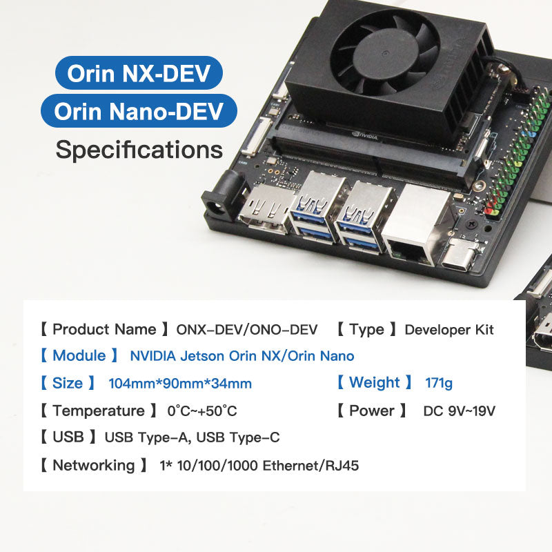 Jetson Orin Nano 4G 34TOPS Development System(256G-SSD) Developer Kits Orin Nano4G-DEV-256G
