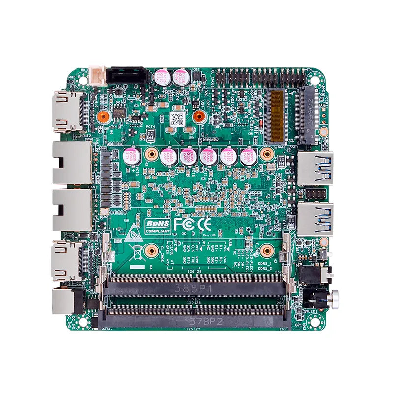 Intel 14th Core Ultra Computer Motherboard I5-125u/ I7-155u 2*LAN 2*DDR5 96GB 4K Display WiFi SATA3.0 RS232 Mini PC Motherboard